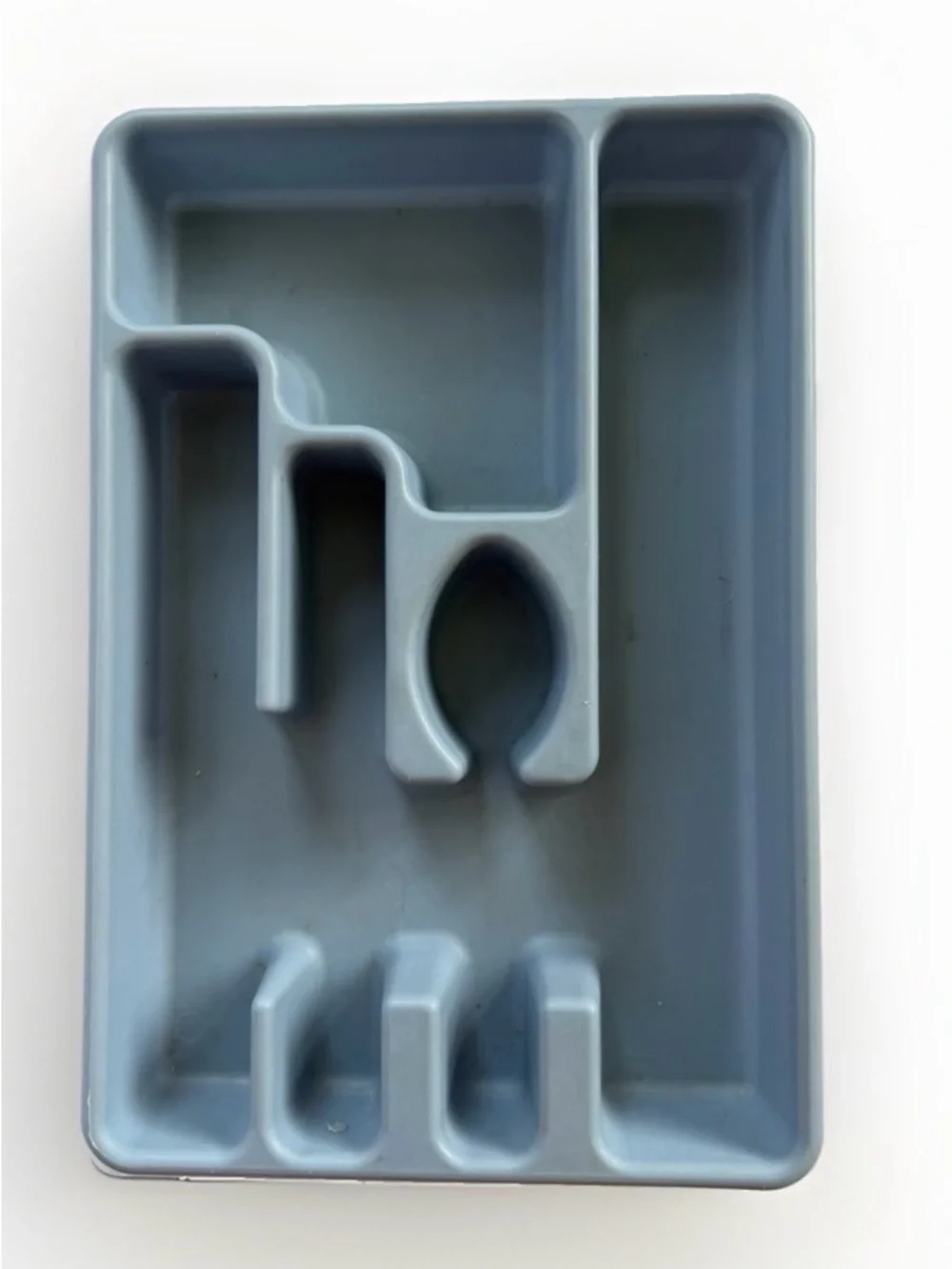 Vintage Rubbermaid Blue Silverware Drawer Organizer Tray 2921 Flatware Utensil